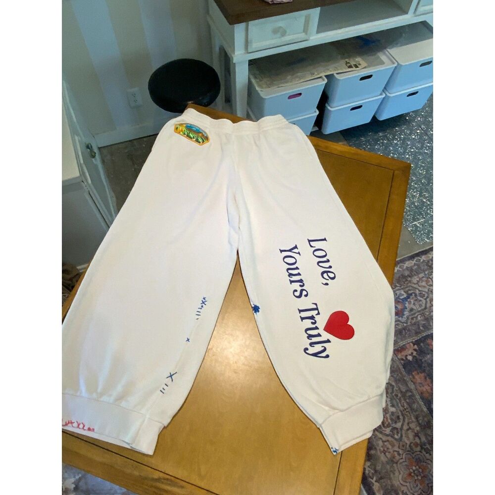 Boys Lie Love Yours Truly White Zip Hoodie & Sweatpants Set